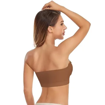 Lusait Strapless Bra Comfortable Wireless Bandeau Bra