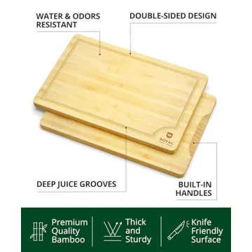 Extra Large Bamboo Cutting Board with Juice Groove