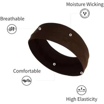 Headbands for Women Pink White Head Band Black Hair Bands for Women's Hair Non Slip Thick Headband Stretchy Sweat Bands Headbands for Yoga Workout Every Day Basic Fashion Hair Accessories for Women