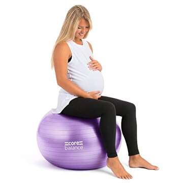 Core Balance Pregnancy Ball for Birthing and Fitness Solutions