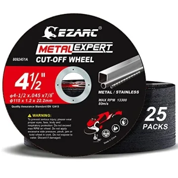 EZARC Cut Off Wheel 25 Pack - Premium 4.5" Metal Cutting Discs for Angle Grinders