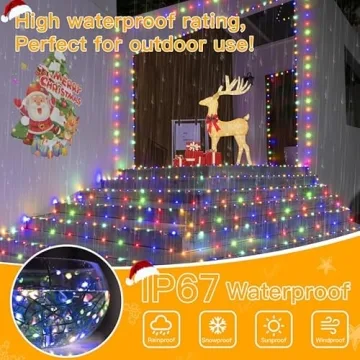Ollny Christmas Lights 1000 LED 330 FT Waterproof Light String
