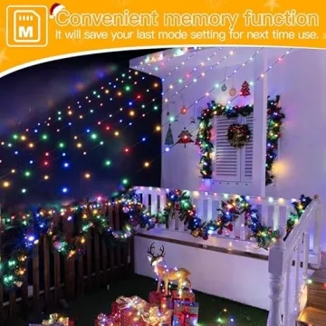 Ollny Christmas Lights 1000 LED 330 FT Waterproof Light String