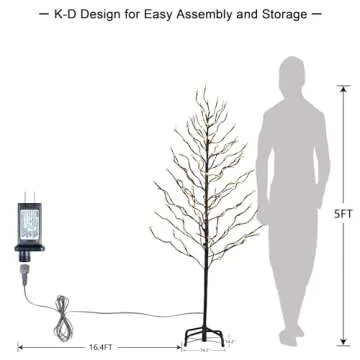 Lightshare 5FT Lighted Star Light Tree for All Occasions