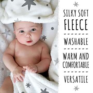 Premium Baby Milestone Blanket – Soft Space Theme Backdrop
