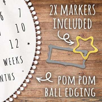 Premium Baby Milestone Blanket – Soft Space Theme Backdrop