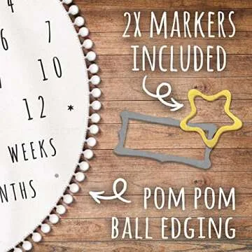 Premium Baby Milestone Blanket – Soft Space Theme Backdrop