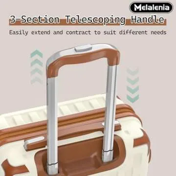 Stylish Melalenia 7 Piece Luggage Set with TSA Lock