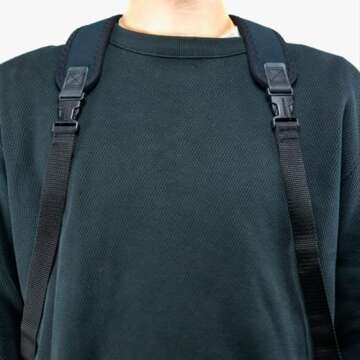 OP/TECH USA Neoprene Double Sling Camera Harness Strap for DSLR/SLR Photographers – Comfortable, Secure Support for Two Cameras, Ideal for Shooting Video & Photos – Black