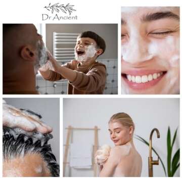 Dr.Ancient Sulphur Soap Bar Organic Natural Vegan Traditional Handmade Antique - Antibacterial, Effective For Acne - Absolutely No Chemicals! Pure Natural Soap!