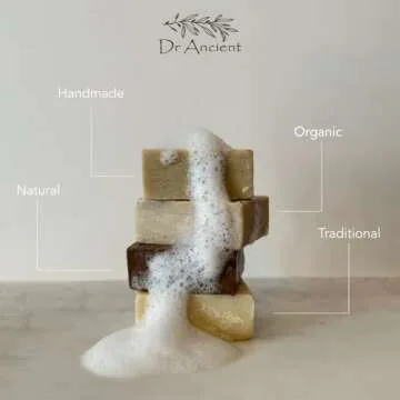 Dr.Ancient Sulphur Soap Bar Organic Natural Vegan Traditional Handmade Antique - Antibacterial, Effective For Acne - Absolutely No Chemicals! Pure Natural Soap!