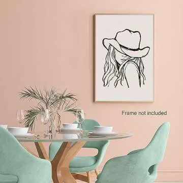 Trendy Western Cowgirl Canvas Wall Art for Unique Decor