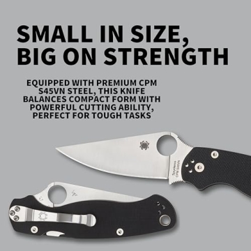Spyderco Para Military 2 EDC Folding Utility Knife - CPM S45VN Steel Blade