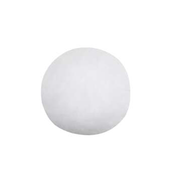 HOMESJUN Set of 2, 95% Feather 5% Down 18 Inch Round Decorative Pillow Insert, Cotton Cover, White, Set of 2