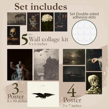 Dark Academia Decor - Gothic Wall Art for Bedroom