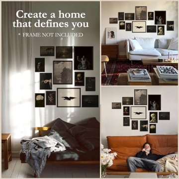 Dark Academia Decor - Gothic Wall Art for Bedroom