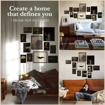 Dark Academia Decor - Gothic Wall Art for Bedroom