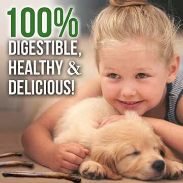 Natural 12" Bully Sticks - Premium Chews for All Dogs