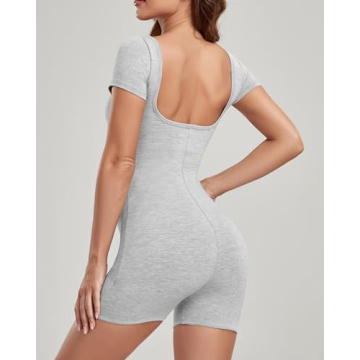 Abonlen Women’s Short Sleeve Romper - Comfortable & Stylish