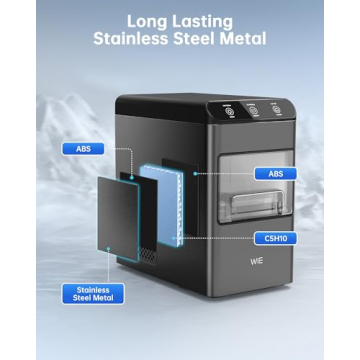 Nugget Ice Maker: 37lbs Daily, Chewable Ice, LED Light