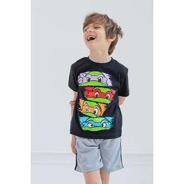 Teenage Mutant Ninja Turtles Toddler Boys 3 Pack Graphic T-Shirts Multicolored 3T