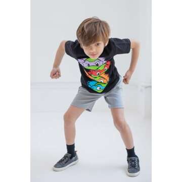Teenage Mutant Ninja Turtles Toddler Boys 3 Pack Graphic T-Shirts Multicolored 3T