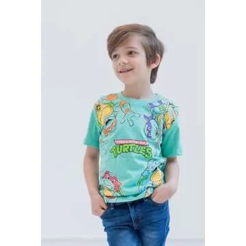 Teenage Mutant Ninja Turtles Toddler Boys 3 Pack Graphic T-Shirts Multicolored 3T