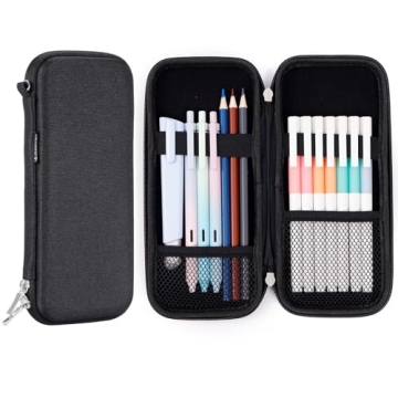 Durable Hard Pencil Case for Adults | iDream365 Black Case
