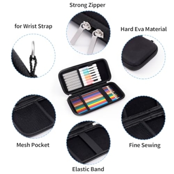 Durable Hard Pencil Case for Adults | iDream365 Black Case