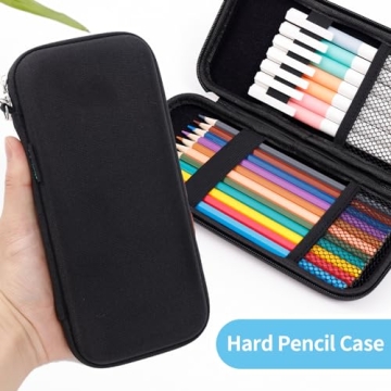 Durable Hard Pencil Case for Adults | iDream365 Black Case