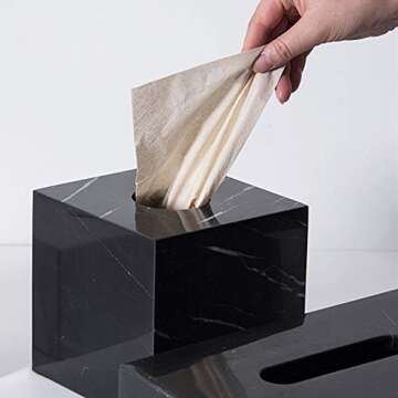 Elegant StonePlus Marble Tissue Holder for All Spaces