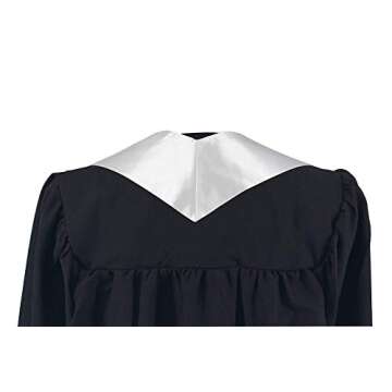 Shop GraduationMall Unisex Graduation Stole 60" White