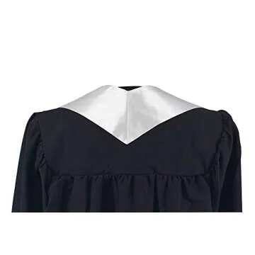 Shop GraduationMall Unisex Graduation Stole 60" White
