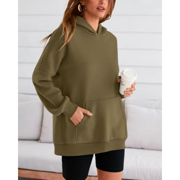 BTFBM Women's Oversized Fleece Hoodie Cozy Winter Wear