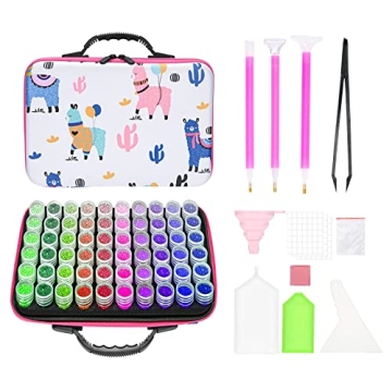 Admaiora 60 Slots Diamond Painting Storage Kit with Tools