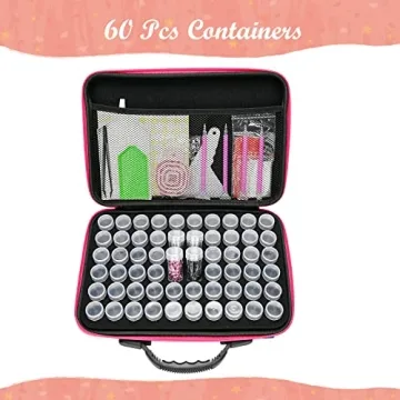 Admaiora 60 Slots Diamond Painting Storage Kit with Tools