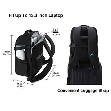 BAGSMART Camera Bag Backpack for DSLR with Laptop Compartment