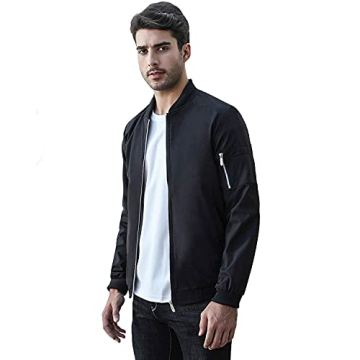 sandbank Slim Fit Lightweight Bomber Jacket for All Occasions
