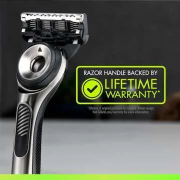 GilletteLabs with Exfoliating Bar by Gillette Razor for Men - 1 Handle, 4 Razor Blade Refills, Holiday Gifts for Men, Includes Premium Magnetic Stand