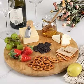 12-Inch Bamboo Lazy Susan Organizers - Convenient Storage