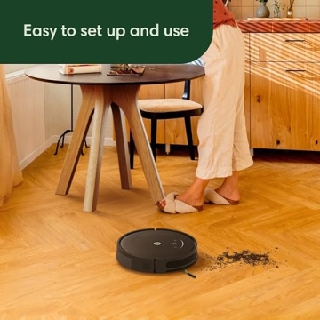 iRobot Roomba Vac Robot Vacuum (Q011) - Power-Lifting Suction, Quieter Cleaning Mode, Multi-Surface Cleaning, Cleans in Neat Rows, Easy to use, Self-Charging, Works with Alexa