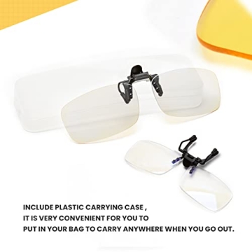 Clip-On Reading Glasses for Blue Light Blocking Comfort