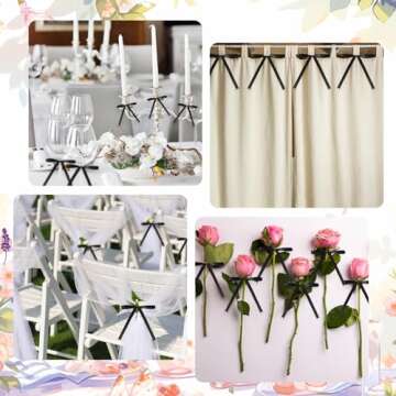 Riceshoot 50 Pcs Twist Tie Bows for Decorating Gifts