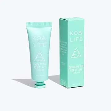 Koa Life Scrub Me The Right Way - Exfoliating Face Scrub, Eucalyptus Exfoliator, Coconut Shell Exfoliating Scrub, Sensitive Skin, Vegan - 15 Ml
