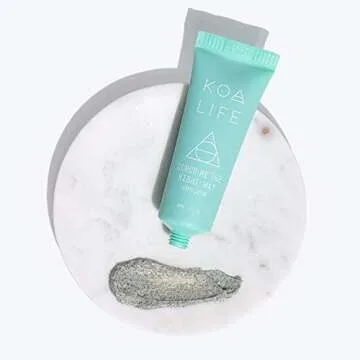 Koa Life Scrub Me The Right Way - Exfoliating Face Scrub, Eucalyptus Exfoliator, Coconut Shell Exfoliating Scrub, Sensitive Skin, Vegan - 15 Ml