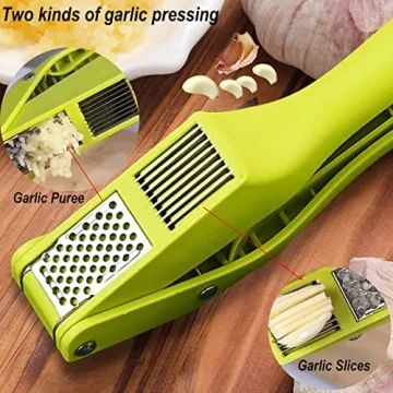 Efficient 2 in 1 Garlic Press & Peeler for Your Kitchen