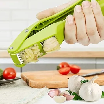 Efficient 2 in 1 Garlic Press & Peeler for Your Kitchen
