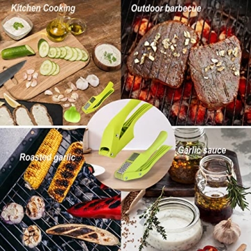 Efficient 2 in 1 Garlic Press & Peeler for Your Kitchen