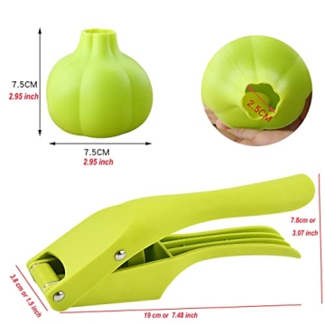 Efficient 2 in 1 Garlic Press & Peeler for Your Kitchen