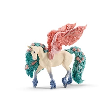 Schleich bayala Sparkle Flower Pegasus Toy Figurine: Imaginative Play for Ages 5-12